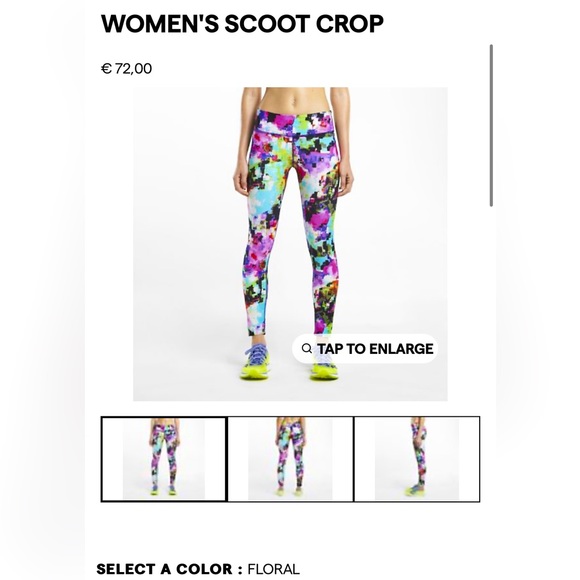 2🌎’s/$66~Saucony “The Scoot” Crop Athletic Running Yoga Leggings~Size M - Picture 15 of 16